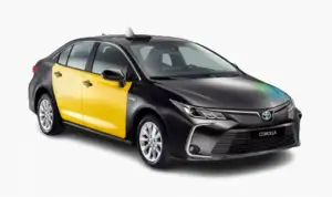 Toyota Corolla taxi, a reliable and popular choice for transportation.