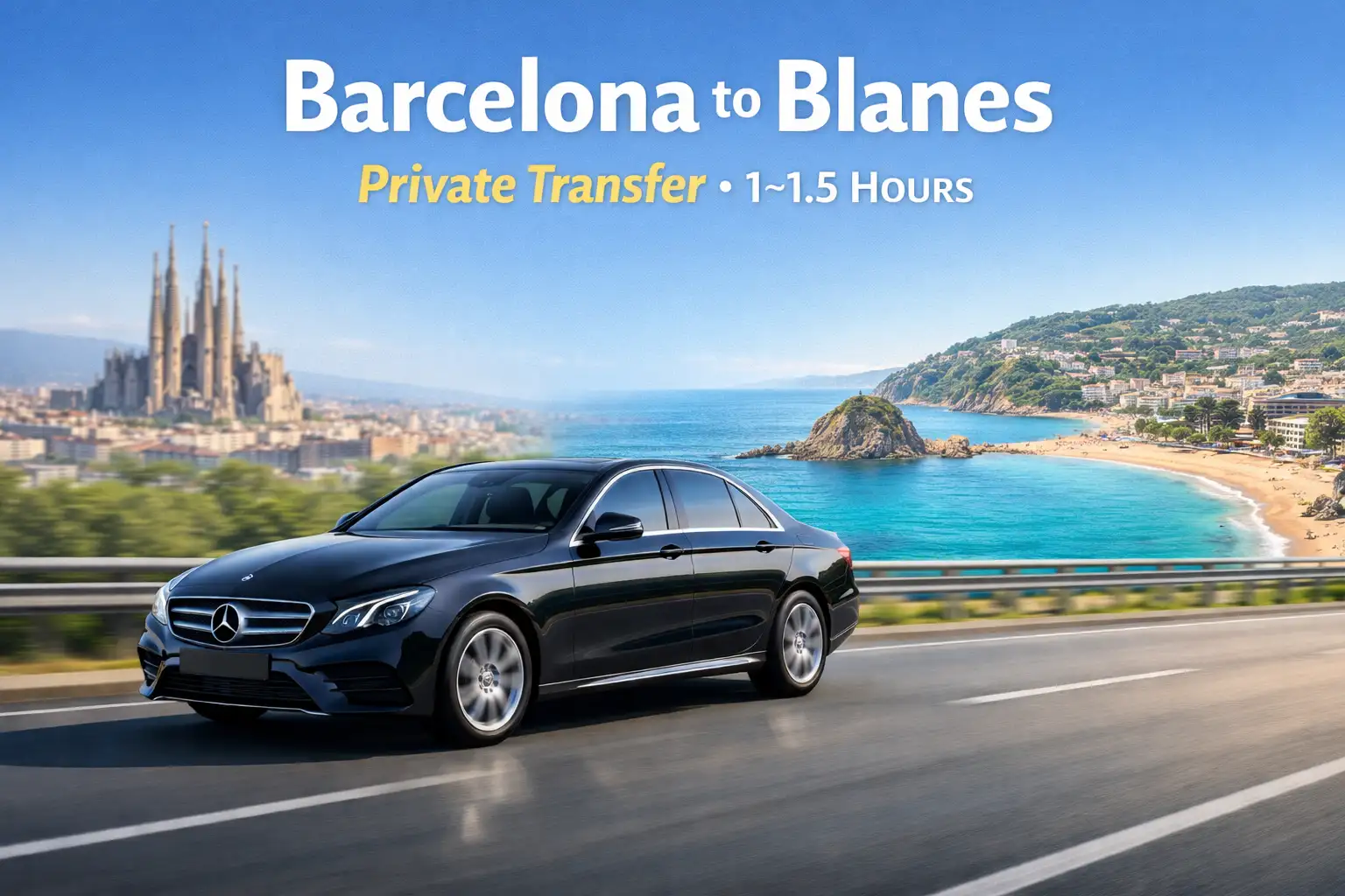 Barcelona to Blanes - Book your Taxi Now