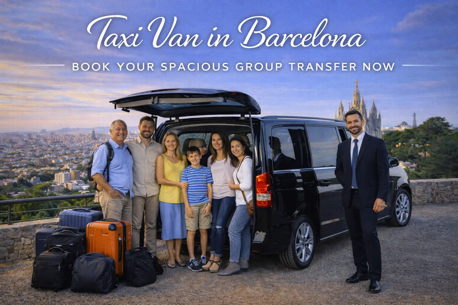 Book a Private Van in Barcelona for Groups and Airport Transfers