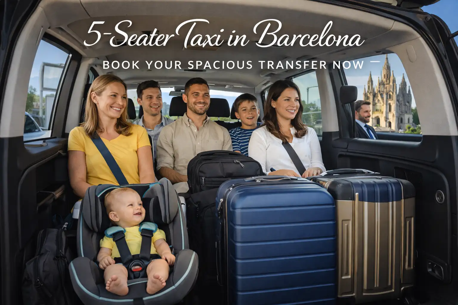 5-Seater Taxi in Barcelona - Book Your Spacious Transfer Now