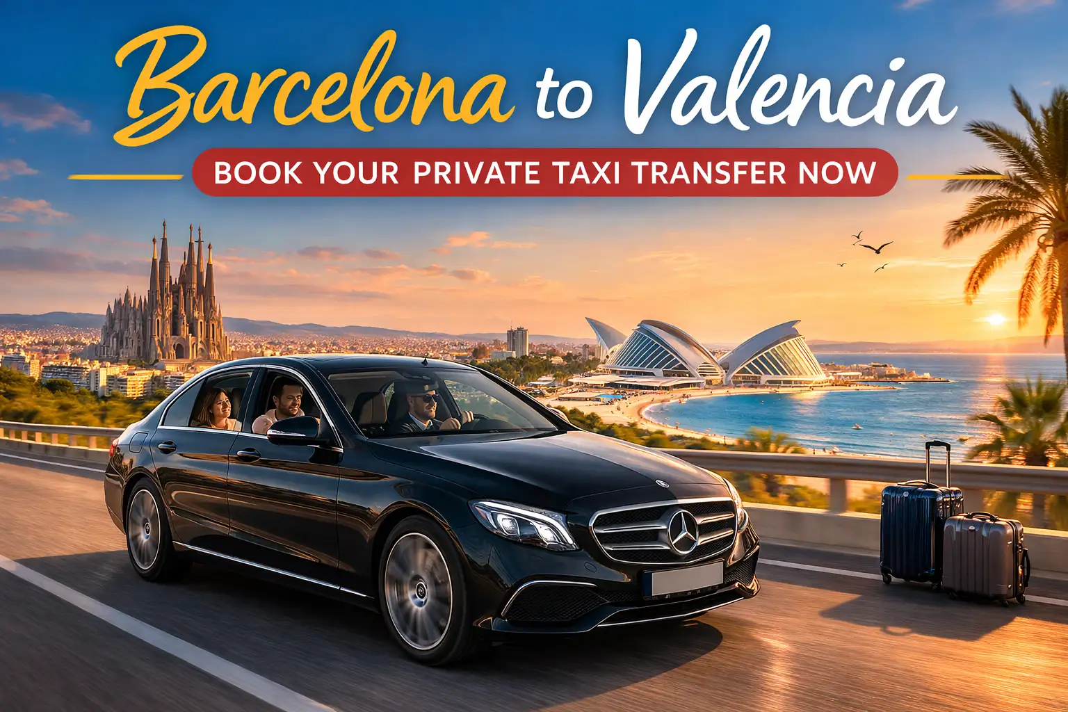 Barcelona to Valencia – Book Your Private Taxi Now